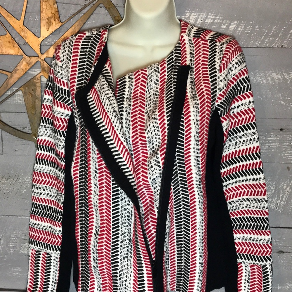 Chico’s pattern mix textured cardigan sweater - Picture 4 of 7